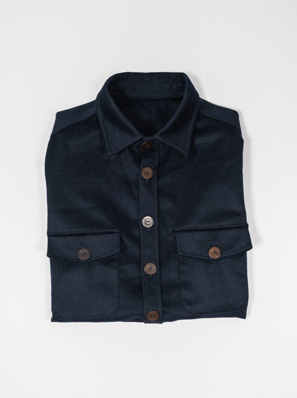 Fogata Wool Jacket in Midnight Blue