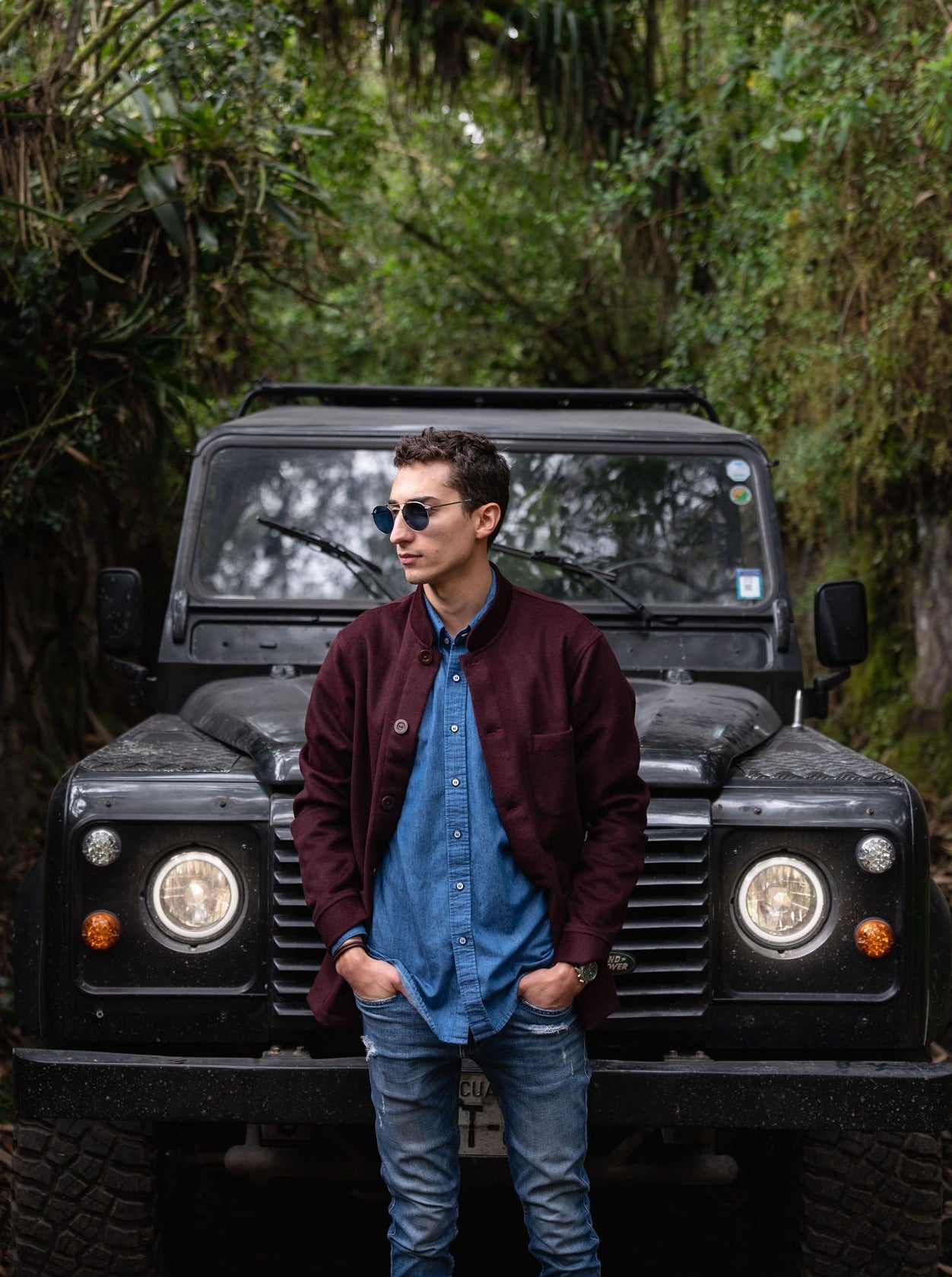 Tambo Wool Jacket in Bordeaux