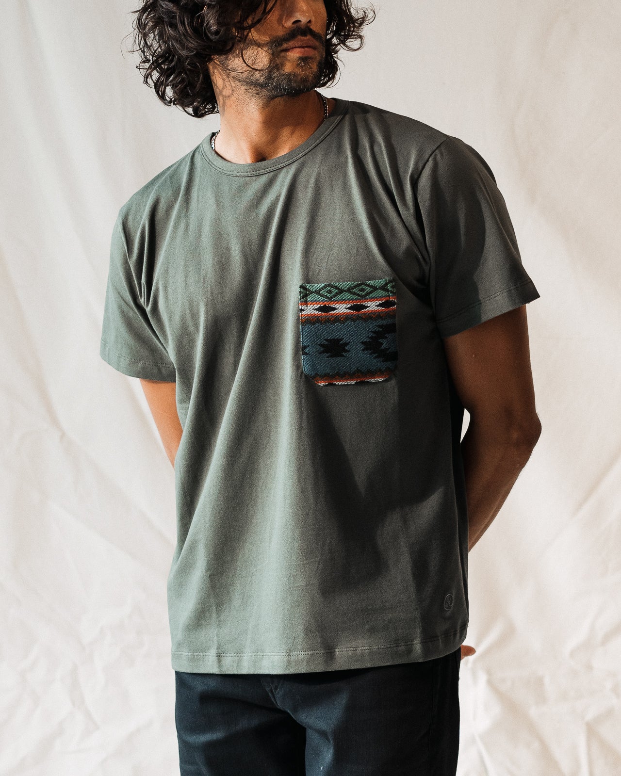 Otavalo Pocket Tee In Pine