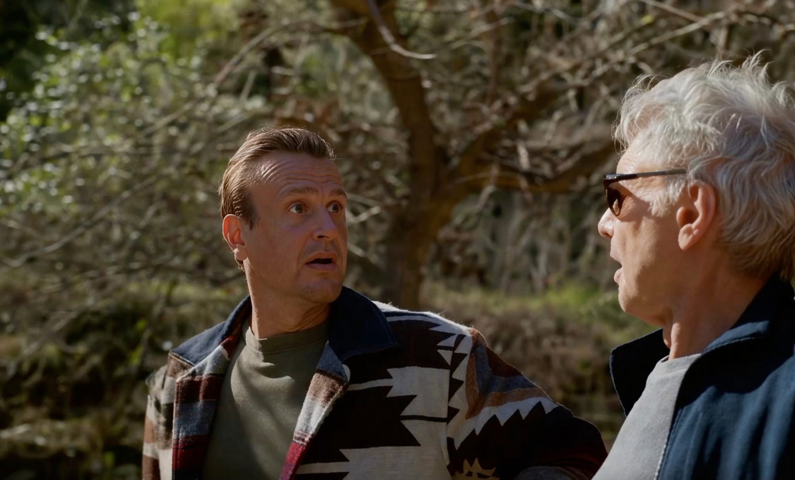The Peguche Jacket worn by Jason Segel in Shrinking S3 on Apple TV+